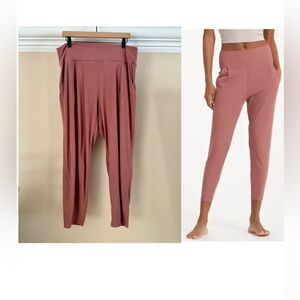Vuori Pose at Ease Pants | Ultra Soft Performance Rib | Rosewood Heather | XL